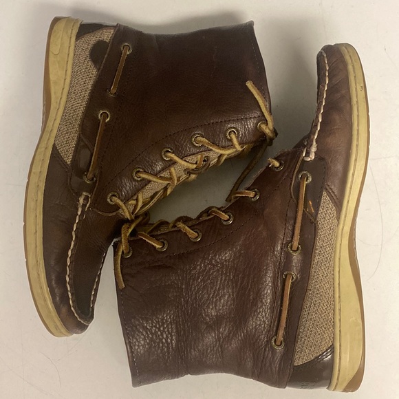 SPERRY Top Sider Ankle Boots Leather Fabric Shoes main image 13
